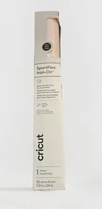 cricut sportflex iron on white heat transfer vinyl for activewear 11.8”x24” - Picture 1 of 6