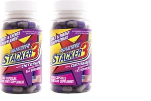 Stacker 3 Metabolizing Fat Burner with Chitosan - 100-Count Capsules(pack of 2) - Picture 1 of 1