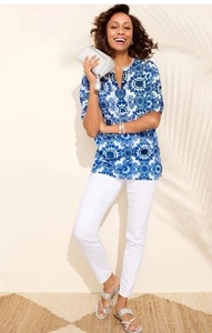 NEU Talbots Slim Ankle Damengröße 10 Petite White Denim neu mit Etikett $ 99 - Bild 1 von 12