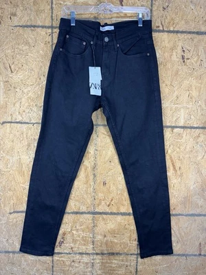 Pantalones de mezclilla Zara, para hombre con borde de ribete negro nuevos con etiquetas, talla W31, L31 Foto 1 de 4