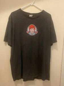 Wendy’s Hamburger Employee Shirt Never Too Much Bacon Baconator Size XL - Picture 1 of 5