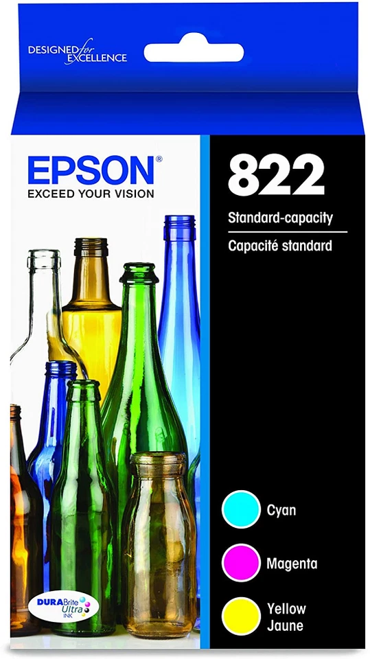Epson T822520-S T822 3 - Pack Standard Capacity Multi Ink Cartridges - Image 1 of 2