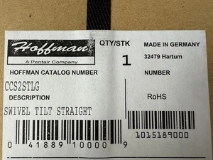 Hoffman CCS2STLG drehbar neigbar gerade Anhänger Arm passt 45x60mm Aluminium BRANDNEU - Bild 1 von 2