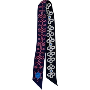 Hermes Sciarpa Donna Twilly Indigo Rosevif Marina Militare - Foto 1 di 9