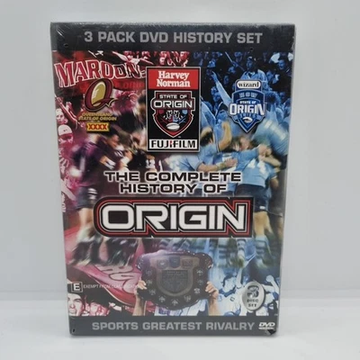 The Complete History Of State Of ORIGIN (3 DVD Set) Region All - Brand New - Image 1 of 2