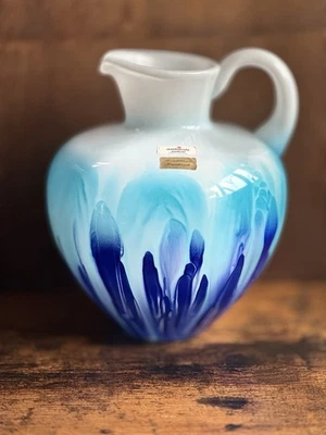 Vintage 60’s Ambiente Zwiesel Mouth blown Glass Pitcher Jug Heavy - Image 1 of 4