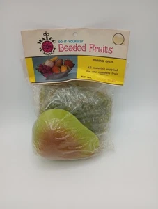 Vintage Walco Perlen Früchte Kit Birne #6000E DIY Basteln 1973 Neu - Bild 1 von 4