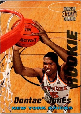 1996 Stadium Club Rookies I Dontae' Jones #R18 New York Knicks Basketball Card - Image 1 of 2