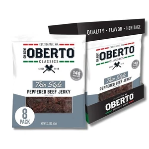 Classics Thin Style Beef Jerky, Peppered Flavor, No Artificial Ingredients, H... - Bild 1 von 9
