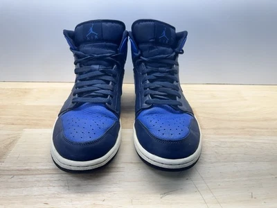 Tênis Nike Air Jordan 1 2017 Mid Obsidian Royal 554724-412 azul preto tamanho 11 - Imagem 1 de 4