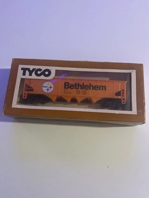 Tyco HO Bethlehem Steel Hopper Car EL 84433 w/Box – Vintage Model Train - Image 1 of 2