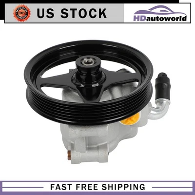Power Steering Pump with Pulley For 2004-2007 Ford Crown Victoria 4.6L SOHC - Image 1 of 4
