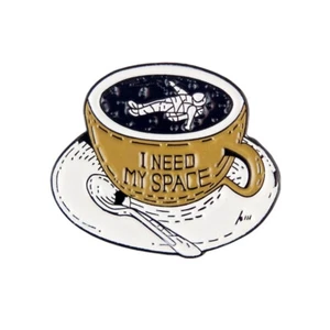 I Need My Space Enamel Pin Jewelry - Picture 1 of 4