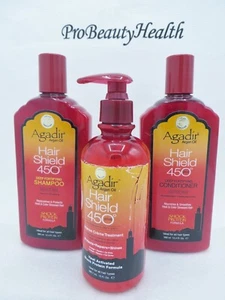 AGADIR ARGAN OIL HAIR SHIELD 450 PLUS Shampoo & Conditioner & Intense Creme - Picture 1 of 2