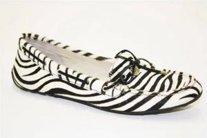 Mocassini scarpe basse Sperry Top Sider Laura donna bianco nero zebrato 5 - Foto 1 di 1