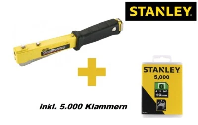 AKTION Stanley Hammertacker Schlagtacker 6-PHT150 inkl. 5.000 Klammern 10mm - Bild 1 von 4