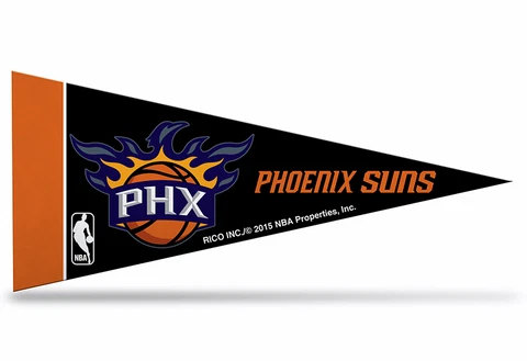 Phoenix Suns NBA Mini Pennant 9"x4", New, Felt, Made in USA, Banner, Flag Cover