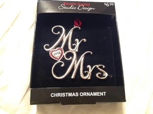 NEW STUDIO DESIGN MR AND  MRS  2014 ornament  Heart - Picture 1 of 1