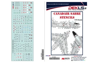 1/72 Decals - Canadair Sabre Stencil Data - DEKL's II - Picture 1 of 4