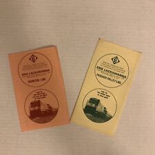 Erie Lackawanna Morristown Line Time Table ~1971 Lot Of 2)