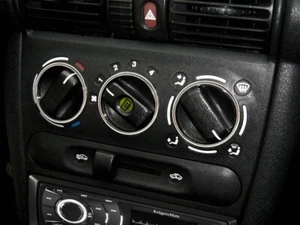 Anillos de aluminio pulido para panel de control de calefacción para Opel Vauxhall Corsa 93-00 - Imagen 1 de 11
