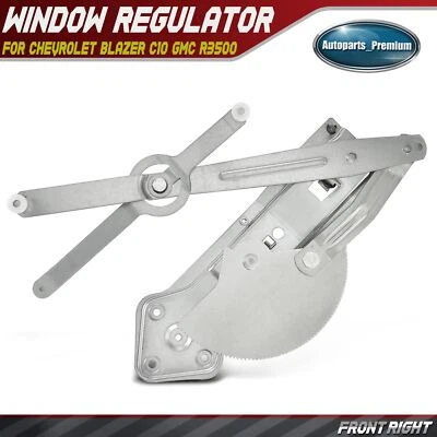 Power Window Regulator for Chevrolet Blazer C10 C1500 2500 GMC R3500 Front Right - Image 1 of 4