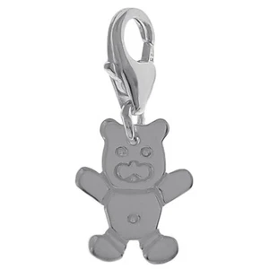 PENDENTIF Charm ourson en ARGENT 925 - Fermoir mousqueton - Imagen 1 de 3