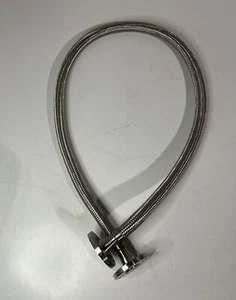 HOSE MASTER Braided Stainless Steel Flex Hose Assembly w KERKAU Flanged 3/4"x72" - Picture 1 of 7