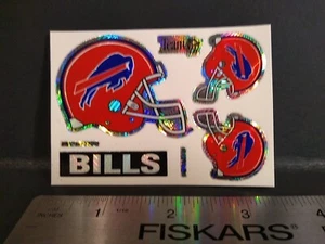 VTG BUFFALO BILLS Holographic Vending Machine NFL Stickers Football Helmet Prism - Picture 1 of 7
