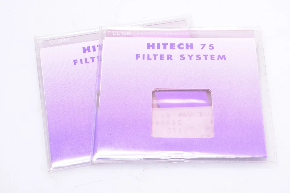 ✅ HITECH FILTER 75 CC05M, CC10M MAGENTA 75X75MM SET. NO HOLDER SINAR - Image 1 of 2