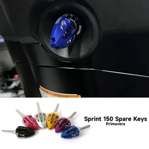 Replaces original key with CNC key upgrade For Vespa Primavera 150 Sprint 150 - Picture 1 of 14