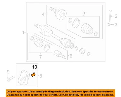 FIAT OEM 16-18 500X Suspensión delantera Ejes de transmisión-Soporte Soporte Pin 68110781AA Foto 1 de 2