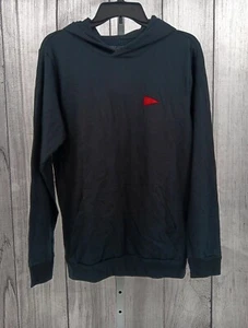 Florence Marine X Burgee Herren Shirt Medium Schwarz Langarm Kapuze Baumwolle - J6 - Bild 1 von 6