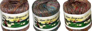 Cantidad 6 Nuevo: LANE BORGOSESIA PAVO REAL hilo de viscosa/lino (elige el color) - Imagen 1 de 7