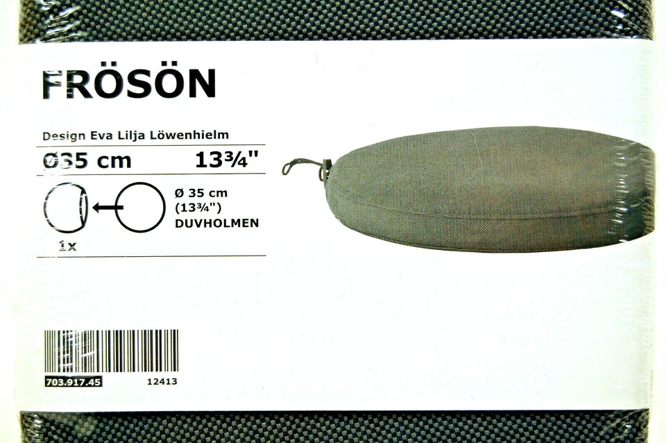 IKEA Froson DUVHOLMEN Cover for Chair Pad Outdoor 13 3/4" Gray 703.917.45