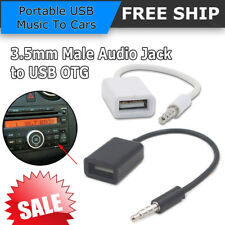 3.5mm Male Audio AUX Jack to USB 2.0 Type A Female OTG Converter Adapter Cable N