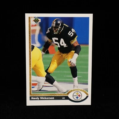 1991   Hardy Nickerson    Pittsburgh Steelers Upper Deck   #521 - Image 1 of 2