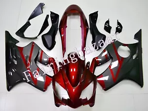Fit for 2004-2007 CBR600 F4i Candy Red Gray ABS Injection Bodywork Fairing Kit - Picture 1 of 6
