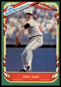 Pegatinas Fleer Star 1987 #1 Don Aase - Imagen 1 de 2