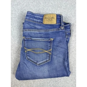 Abercrombie 2 R Low Rise Skinny Jeans Stretch A & Fitch, Med Wash, Womens Y2K - Picture 1 of 12