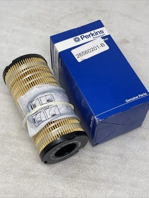 GENUINE OEM Perkins Filter Element 26560201, Ecoplus, New - Image 1 of 4