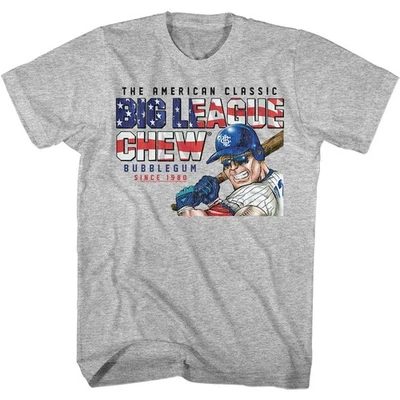 Big League Chew America Text Gray Heather Brands Shirt - Image 1 of 3