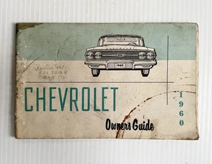 Chevrolet 1960 vintage guía del propietario manual Impala Belair - original - Imagen 1 de 8