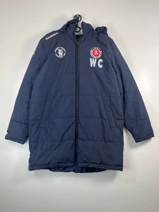 Kappa Middlesbrough United Fc Long Puffer Bench Coat Navy Mens Size L - Picture 1 of 8