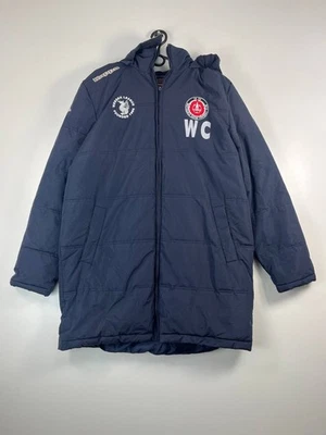 Kappa Middlesbrough United Fc Long Puffer Bench Coat Navy Mens Size L - Image 1 of 4