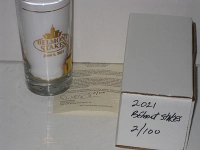 2021 Belmont Stakes Gold Glass #2 of 100 - Image 1 of 4