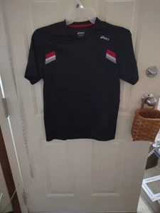 Asics Performance Black Short Sleeve T-Shirt Small - Picture 1 of 3
