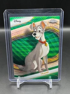 2025 Topps Chrome Disney Tramp Green Wave /99 - Picture 1 of 2