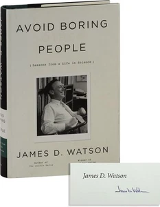 James D. Watson-AVOID BORING PEOPLE-1ST/1ST EDITION-SIGNED-FINE/NEAR FINE JACKET - Picture 1 of 1