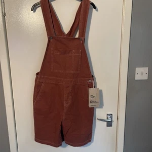 jack wolfskin nature dungarees Shorts Size Small Rusty Coral - Picture 1 of 13